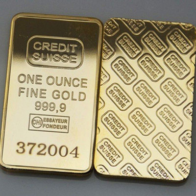 1 ounce find gold bar Credit Suisse