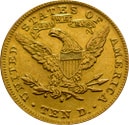 Ten dollar gold coin, D, United Stated of America