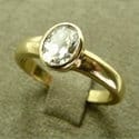 10k yellow gold ring with gem