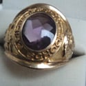 10k gold class ring with amethyst