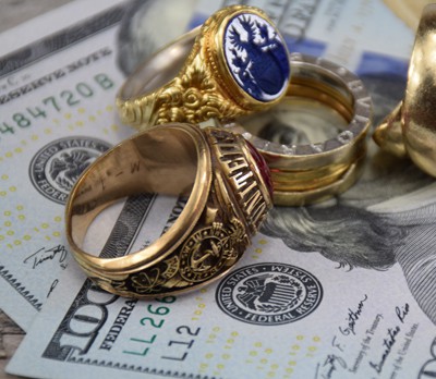 10k gold rings on cash