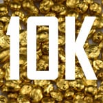 10 karat gold equals 41.60% pure gold