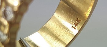 14K Gold Stamp Inside Ring