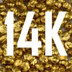 14 karat gold equals 58.50% pure gold