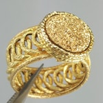 750 gold ring made in Italy