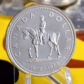 Canada silver dollar 1973 "RCMP"
