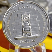Canada Silver Dollar coin 1977 Silver Jubilee of Elizabeth II