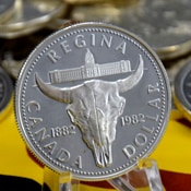 Canada Silver Dollar Coin 1882 - 1982 Regina