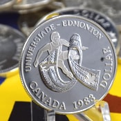 Canada Silver Dollar Coin 1983 World University Games