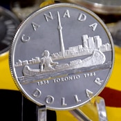 Canada Silver Dollar Coin 1984 Toronto