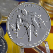 Canada silver dollar coin 1993 Stanley Cup
