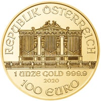 1 ounce Austrian gold Philharmonic 100 Euro