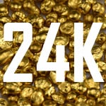 24 karat gold equals 99.99% pure gold