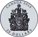 $25 Canada Coat of Arms silver coin