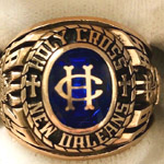 college gold ring made of 10 karat gold