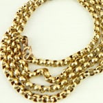 heavy 750 gold link chain