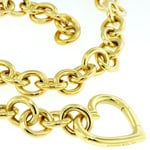 750 gold heart chain