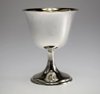 .925 silver chalice with gold plated inner surface