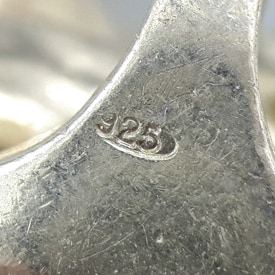 .925 silver marking on a chains clasp