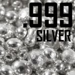 melted .999 silver granules