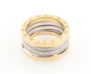 Bvlgari B. Zero 1 18 karat gold ring with diamonds