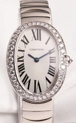Cartier Baignoire ladie's watch with diamonds