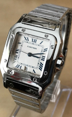 Cartier de Santos watch steel