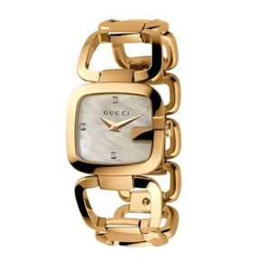 Gucci Ladies watch gold mother of pearl dial