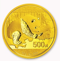 China Gold Panda 500 Yuan 30 grams or 1 oz