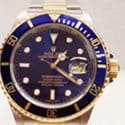 Rolex Submariner Oyster Perpetuel gold blue