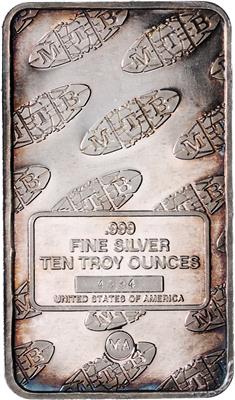 Liberty fine silver bar ten troy ounces