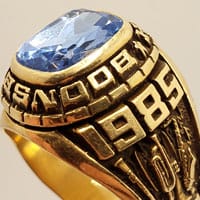 Blue sapphire ring in 10k gold from Boonsboro High School