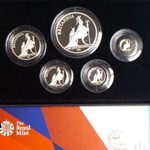 Britannia silver coin collector's set of 5