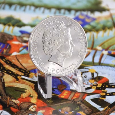 2 Pound Britannia silver coinreverse