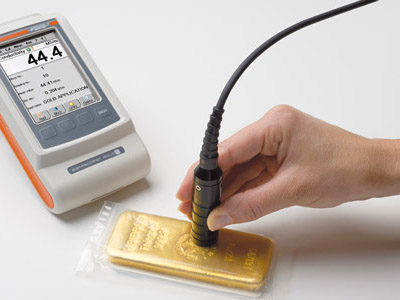 testing of precious metal bars with ultrasonic