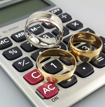calculate value of gold rings using a calculator