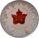Canadian Murano "Autumn Radiance" Silver Coin colored