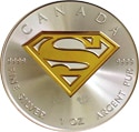 Canadian Superman Silver Coin Au .999