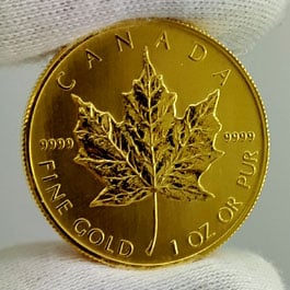 1 ounce fine gold coin from Canada
