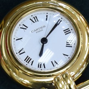 Cartier Desk Clock in Gold