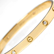 Cartier Love bangle made of 18K gold with diamonds