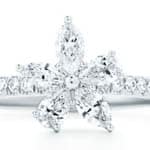 Tiffany New York platinum white gold diamond ring