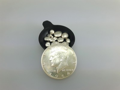 stock image: 90% silver, Kennedy half dollar silver coins
