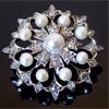 gemstone pearl brooch