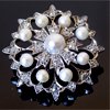 gemstone pearl brooch