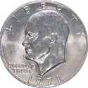 Eisenhower Dollar Silver Coin 1971