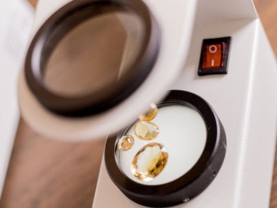 stock image: polariscope used for gemstone identification