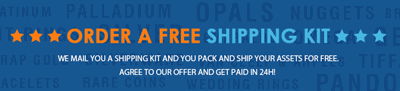 order a free shipping kit for gold banner