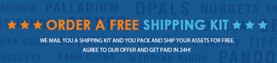 order a free shipping kit for gold banner