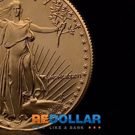 On American Gold Eagles minted between1986 and 1991, the mint year is shown in Roman numerals.